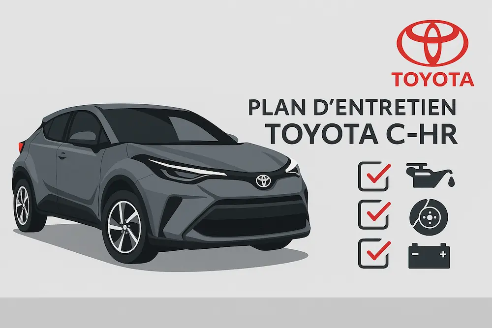 Plan d'entretien Toyota CHR : Guide complet, prix et conseils