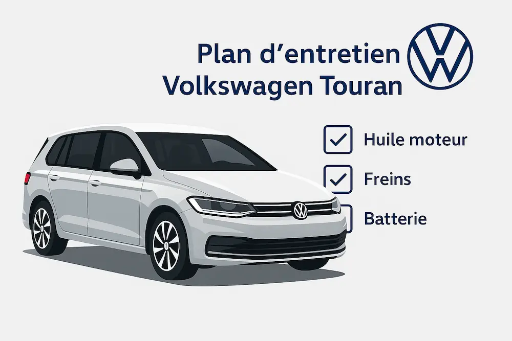 Plan d'entretien Volkswagen Touran Essence, Diesel et Hybride - Guide complet