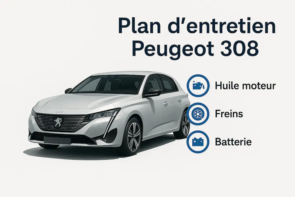Programme d'entretien Peugeot 308 Essence, Diesel et Hybride - Guide complet