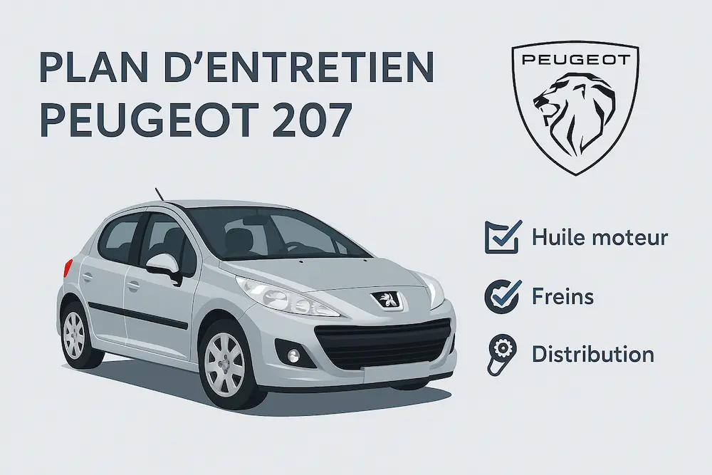 Programme d'entretien Peugeot 207 Essence, Diesel - Guide complet