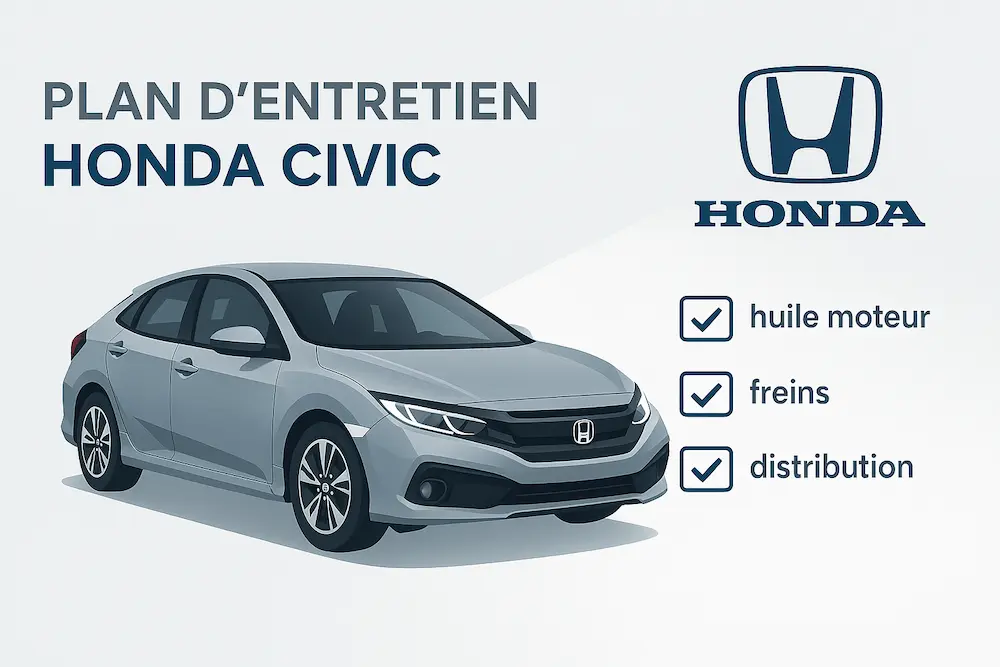 Plan d'entretien Honda Civic Essence, Diesel, Hybride : le guide complet
