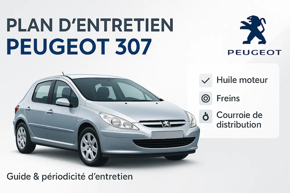 Programme d'entretien Peugeot 307 Essence, Diesel - Guide complet