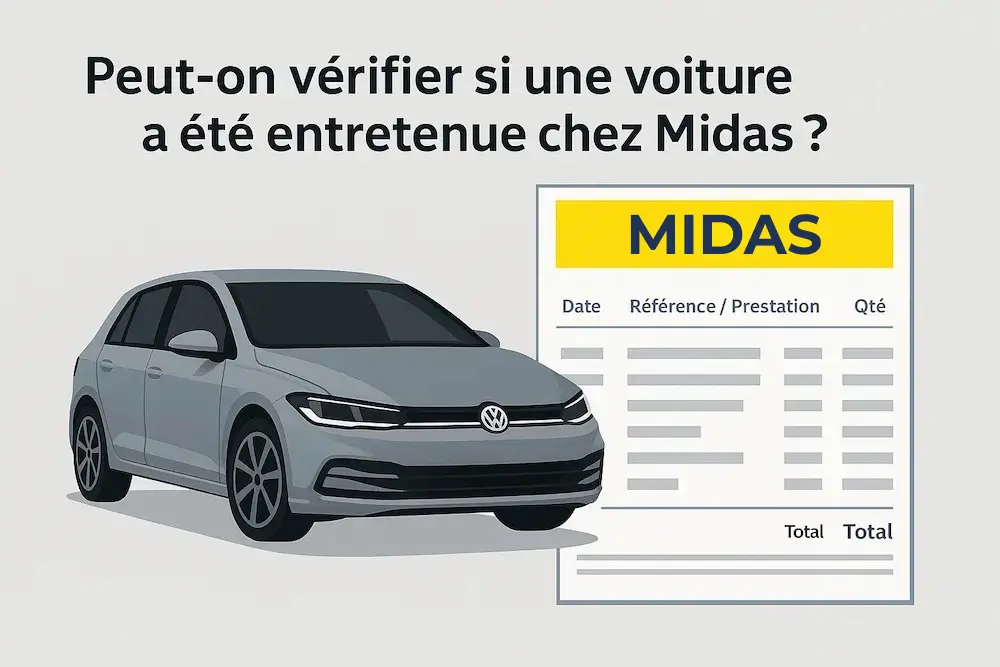 Peut-on vérifier si une voiture a été entretenue chez Midas ?