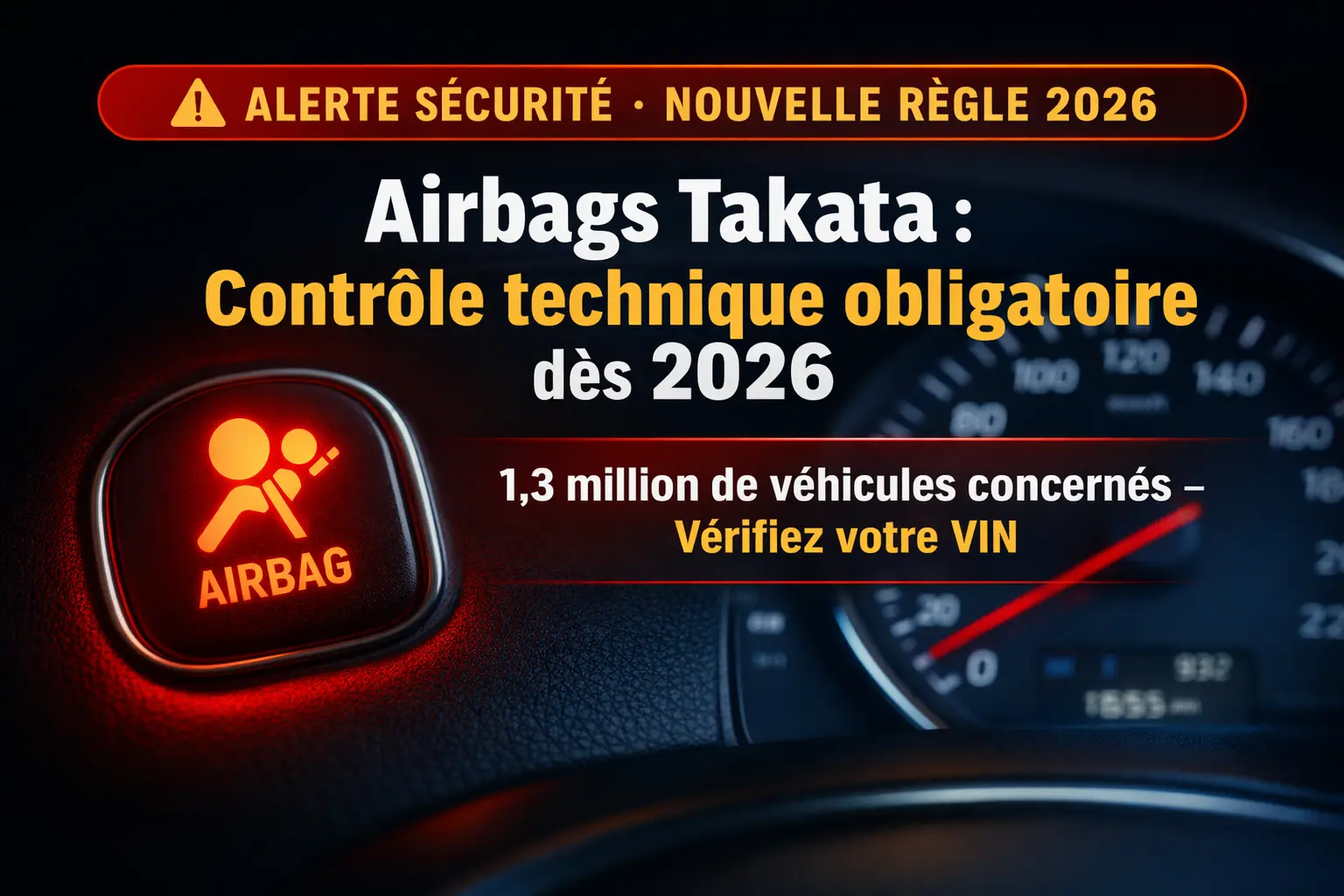 Airbag Takata au contrôle technique : nouvelles règles obligatoires dès le 1er janvier 2026