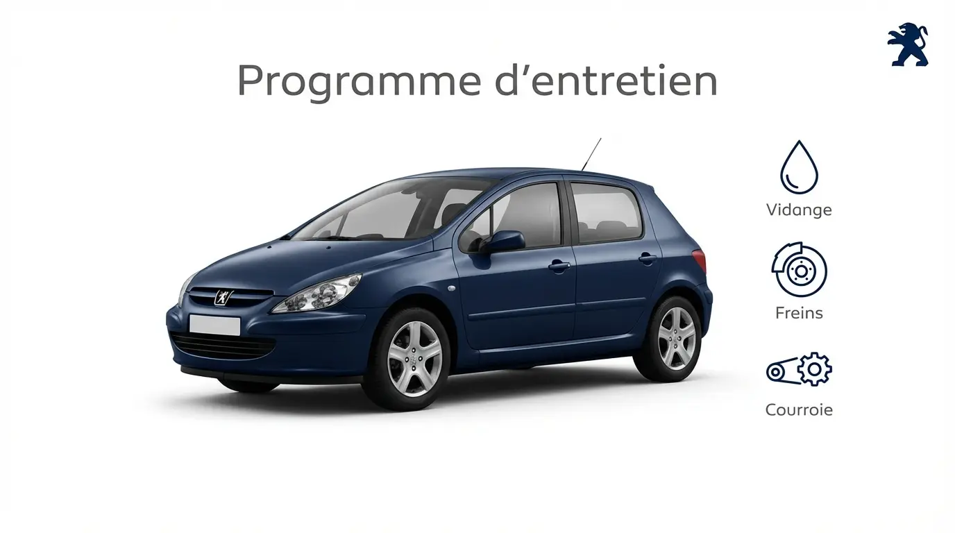 Programme d'entretien Peugeot 307 Essence, Diesel - Guide complet