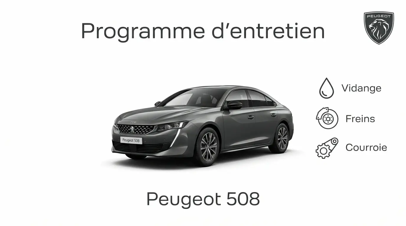 Programme d'entretien Peugeot 508 Essence, Diesel, Hybride rechargeable - Guide complet