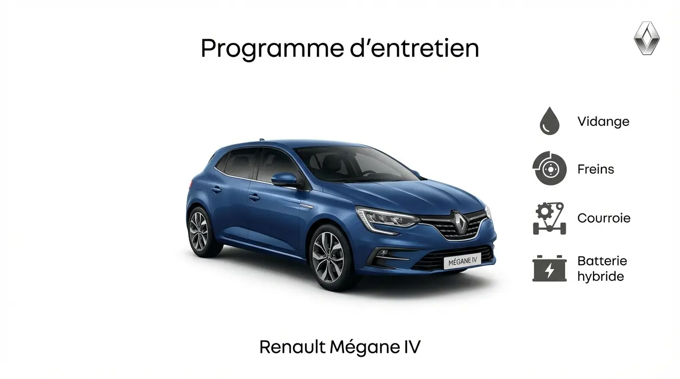 Programme d'entretien Renault Megane 4 Essence, Diesel, Hybride - Guide complet