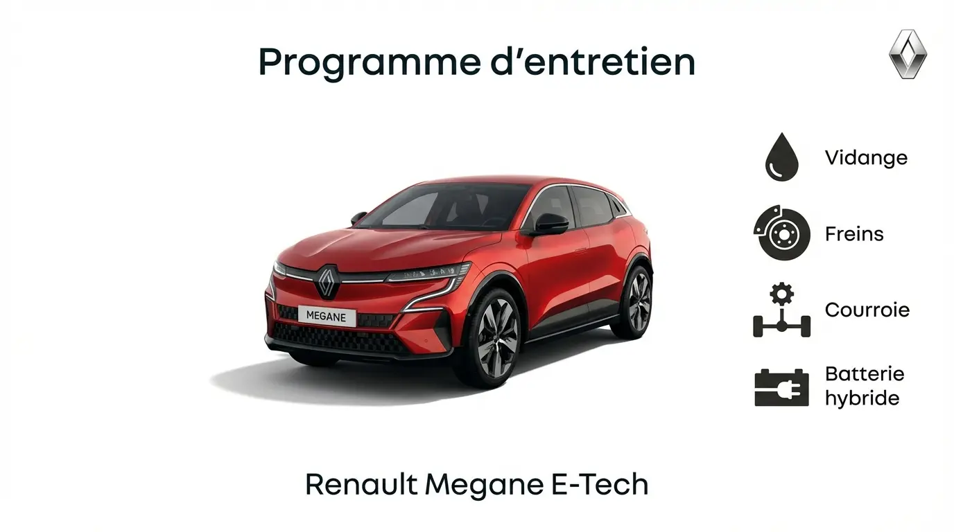 Programme d'entretien Renault Megane E Tech : électrique - Guide complet