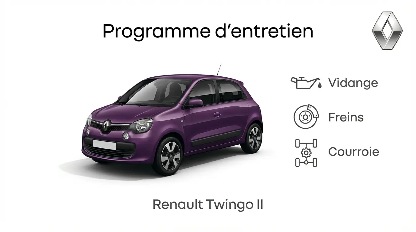 Programme d'entretien Renault Twingo 2 Essence, Diesel - Guide complet