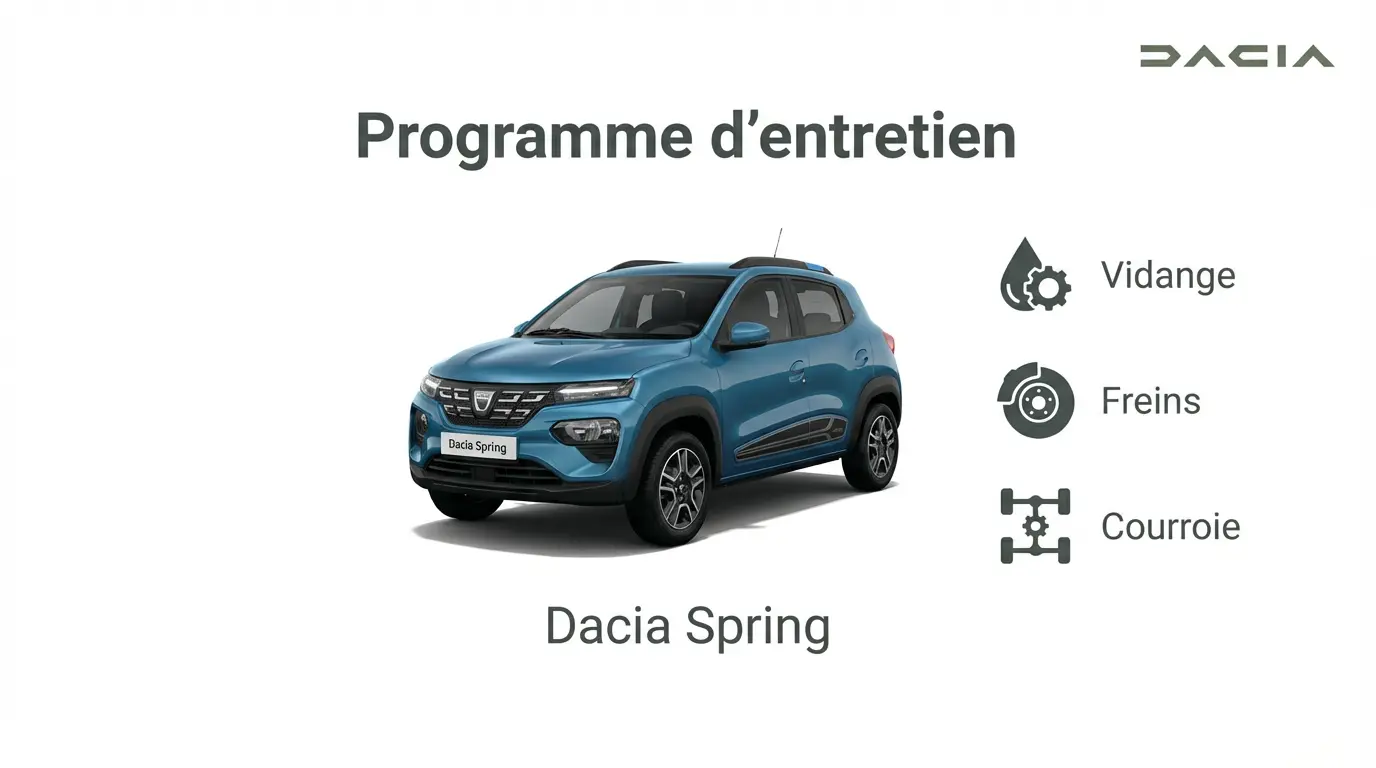 Plan d’entretien Dacia Spring Electrique – Guide complet