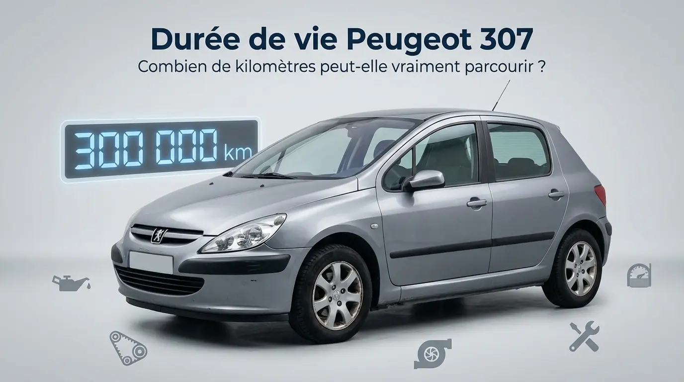 Durée de vie d’une Peugeot 307 Essence, Diesel - Kilométrage