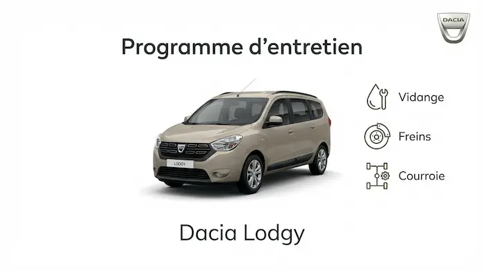 Plan d'entretien Dacia Lodgy Essence, Diesel - Guide complet