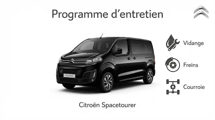 Plan d'entretien Citroen Spacetourer Diesel, Electrique - Guide complet