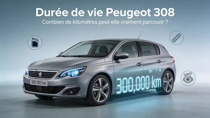 Durée de vie d’une Peugeot 308 Essence, Diesel - Kilométrage