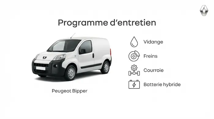 Programme d'entretien Peugeot Bipper Essence, Diesel et Electrique - Guide complet