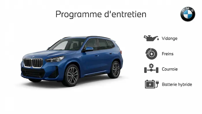 Plan d'entretien BMW X1 Essence, Diesel, Hybride et Electrique : le guide complet