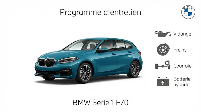 Plan d'entretien BMW Serie 1 F70 Essence, Diesel : le guide complet