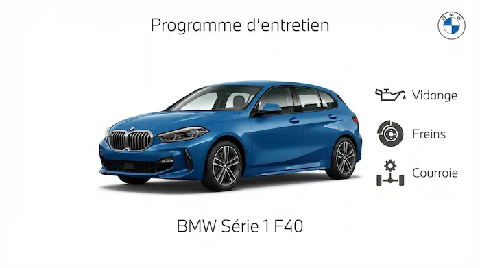 Plan d'entretien BMW Serie 1 F40 Essence, Diesel : le guide complet