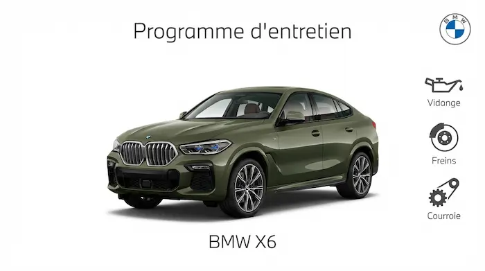 Plan d'entretien BMW X6 Essence, Diesel, Hybride : le guide complet