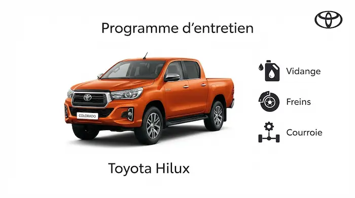 Plan d'entretien Toyota Hilux Diesel - Guide complet