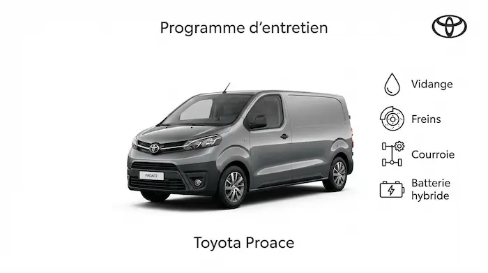 Plan d'entretien Toyota Proace Diesel Hybride et Electrique - Guide complet