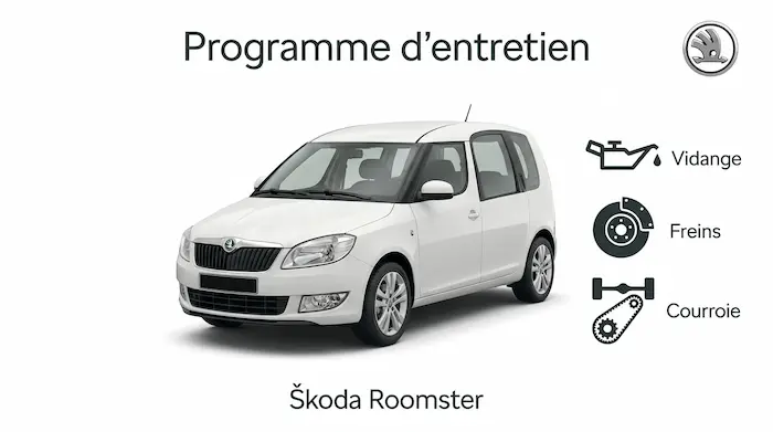 Plan d'entretien Skoda Roomster : Diesel, Essence - Guide complet
