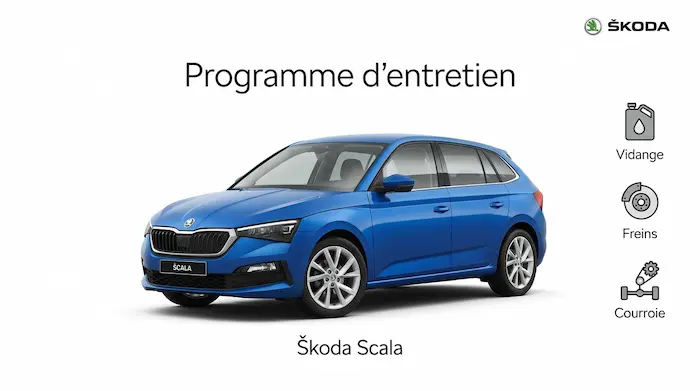 Plan d'entretien Skoda Scala : Diesel, Essence - Guide complet