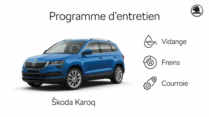 Plan d'entretien Skoda Karoq : Diesel, Essence - Guide complet