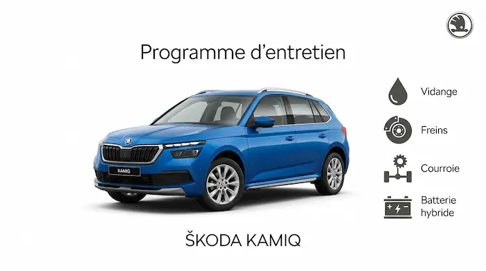 Plan d'entretien Skoda Kamiq : Diesel, Essence - Guide complet