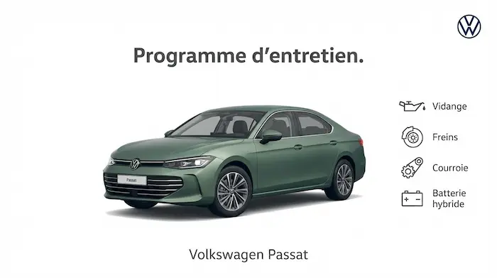 Plan d'entretien Volkswagen Passat Essence, Diesel et Hybride - Guide complet