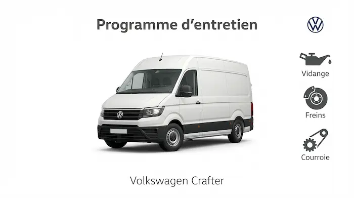 Plan d'entretien Volkswagen Crafter Diesel, Electrique - Guide complet