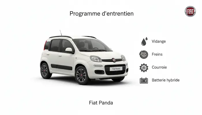 Plan d'entretien Fiat Panda Diesel, Essence, Hybride et Electrique - Guide complet