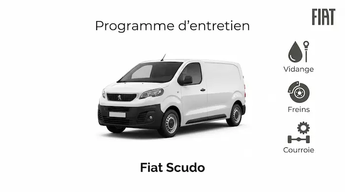 Plan d'entretien Fiat Scudo Diesel et Electrique - Guide complet