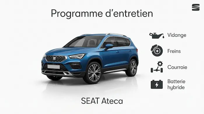 Plan d'entretien Seat Ateca Essence, Diesel - Guide complet