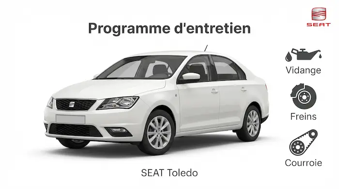 Plan d'entretien Seat Toledo Essence, Diesel - Guide complet