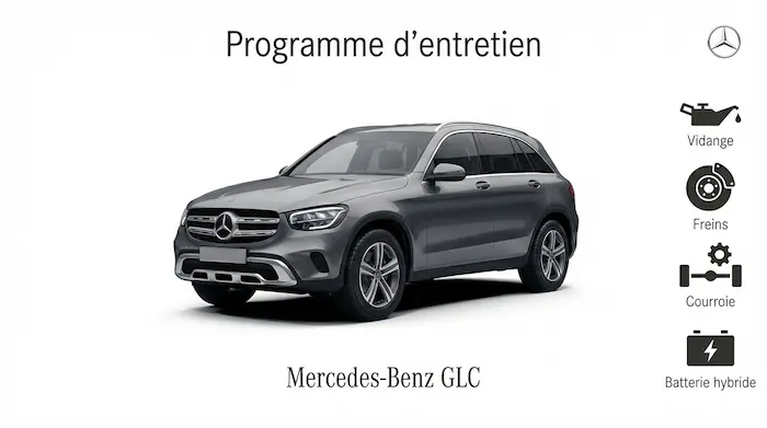 Plan d'entretien Mercedes Classe GLC Diesel, Essence et Hybride - Guide complet