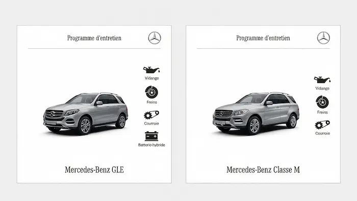 Plan d'entretien Mercedes Classe M / GLE Diesel, Essence et Hybride - Guide complet