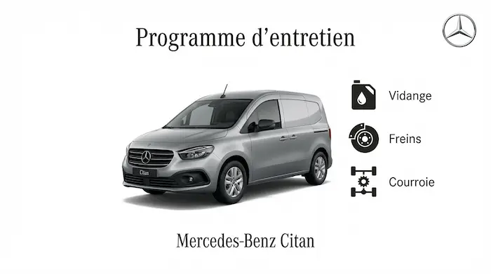 Plan d'entretien Mercedes Citan Diesel, Essence et Electrique - Guide complet