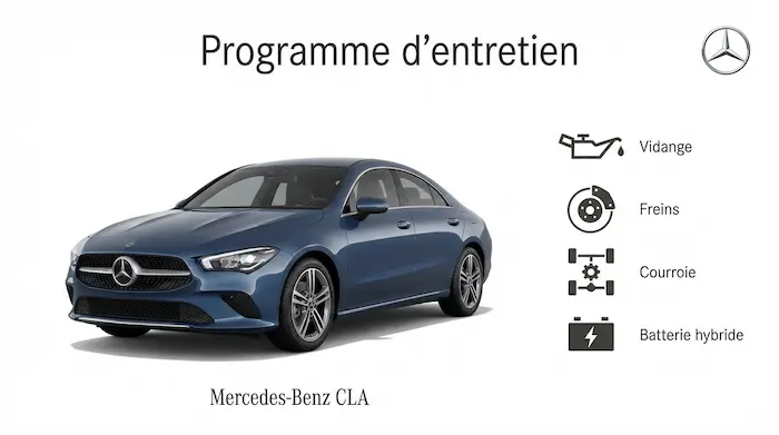 Plan d'entretien Mercedes CLA Diesel, Essence et Hybride - Guide complet
