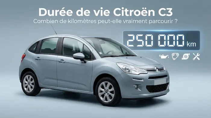 Durée de vie Citroën C3 : Kilométrage maximum et fiabilité par moteur
