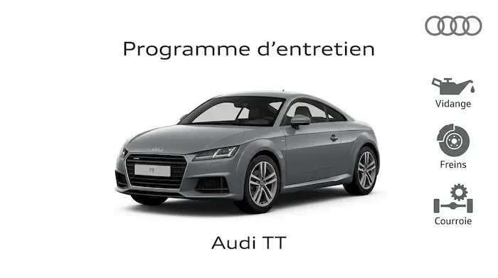 Plan d'entretien Audi TT Essence, Diesel : le guide complet