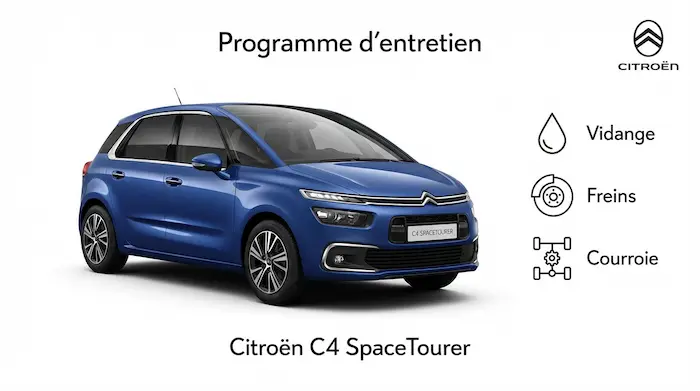 Plan d'entretien Citroen C4 SpaceTourer Essence, Diesel - Guide complet
