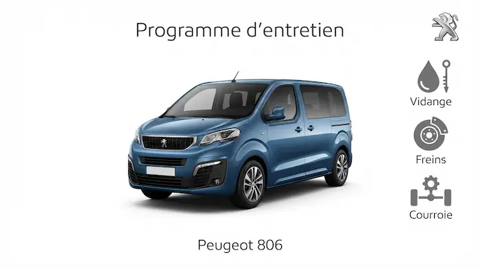 Programme d'entretien Peugeot 806 Essence, Diesel - Guide complet