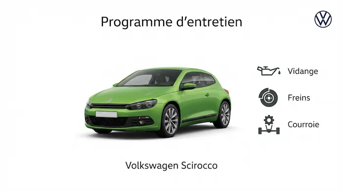 Plan d'entretien Volkswagen Scirocco Essence, Diesel - Guide complet