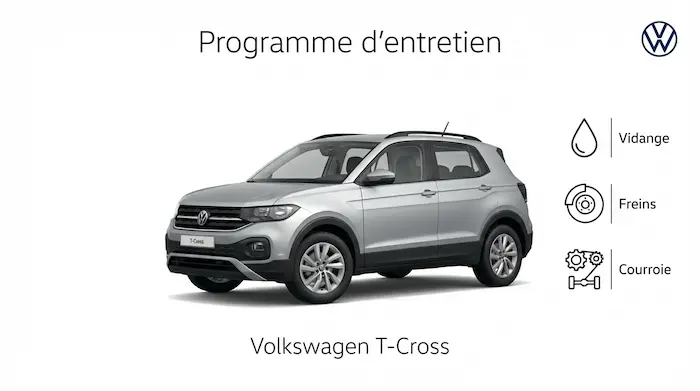 Plan d'entretien Volkswagen T-Cross Essence, Diesel - Guide complet