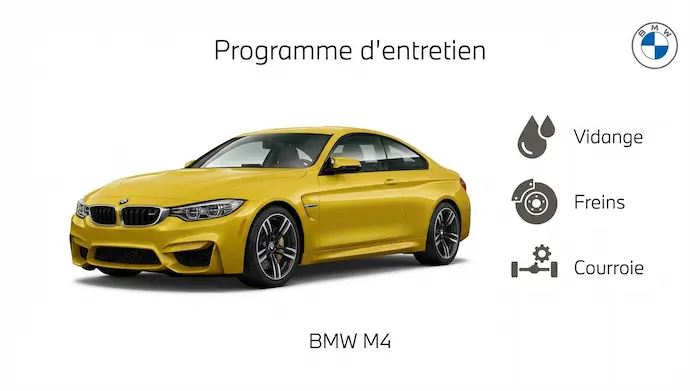 Plan d'entretien BMW M4 Essence : le guide complet