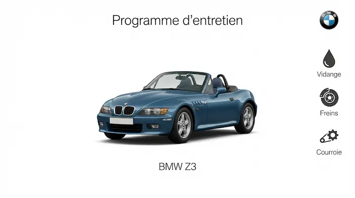 Plan d'entretien BMW Z3 Essence : le guide complet