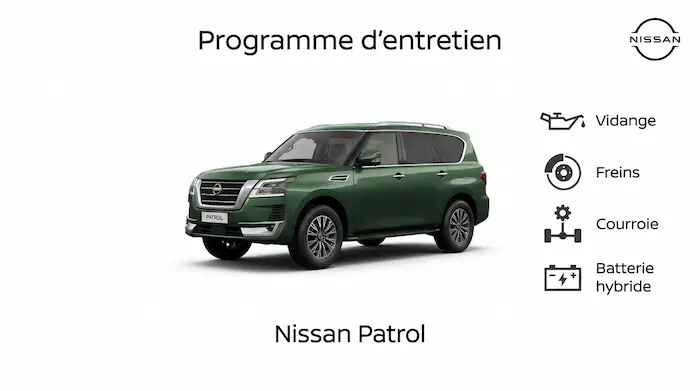 Plan d'entretien Nissan Patrol Diesel, essence : le guide complet