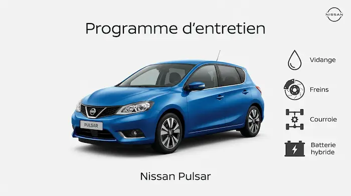 Plan d'entretien Nissan Pulsar Essence, Diesel : le guide complet