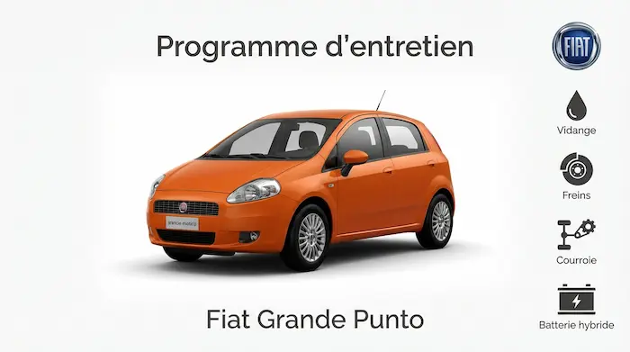 Plan d'entretien Fiat Grande Punto Diesel, Essence et GPL - Guide complet